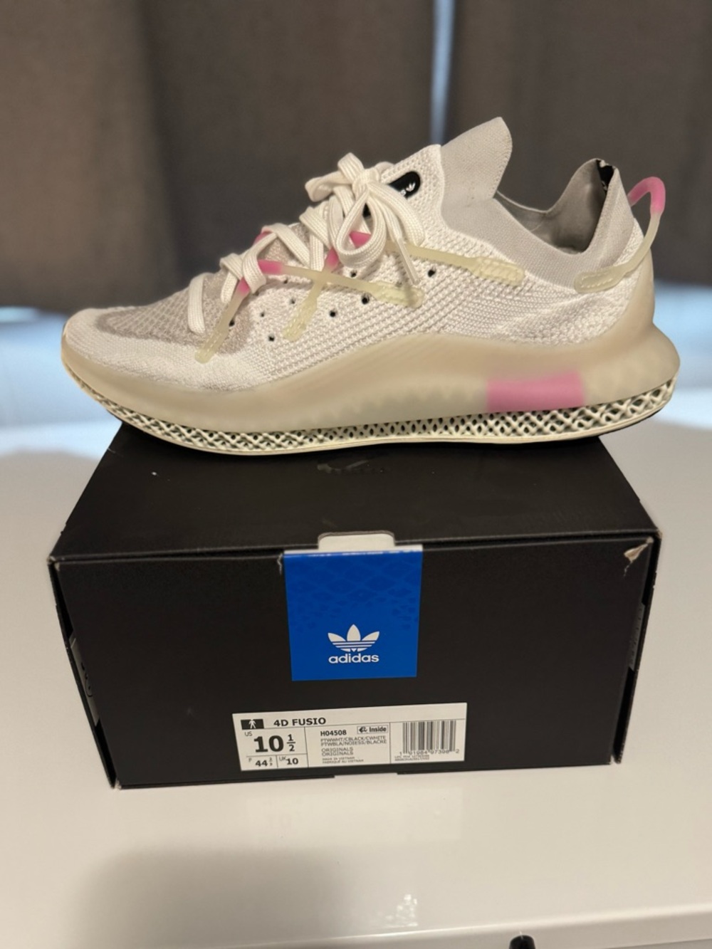 adidas 4D FUSIO “cloud white pink”